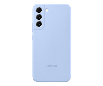 Etui do telefonów Samsung Silicone Cover do Galaxy S22+ błękitny